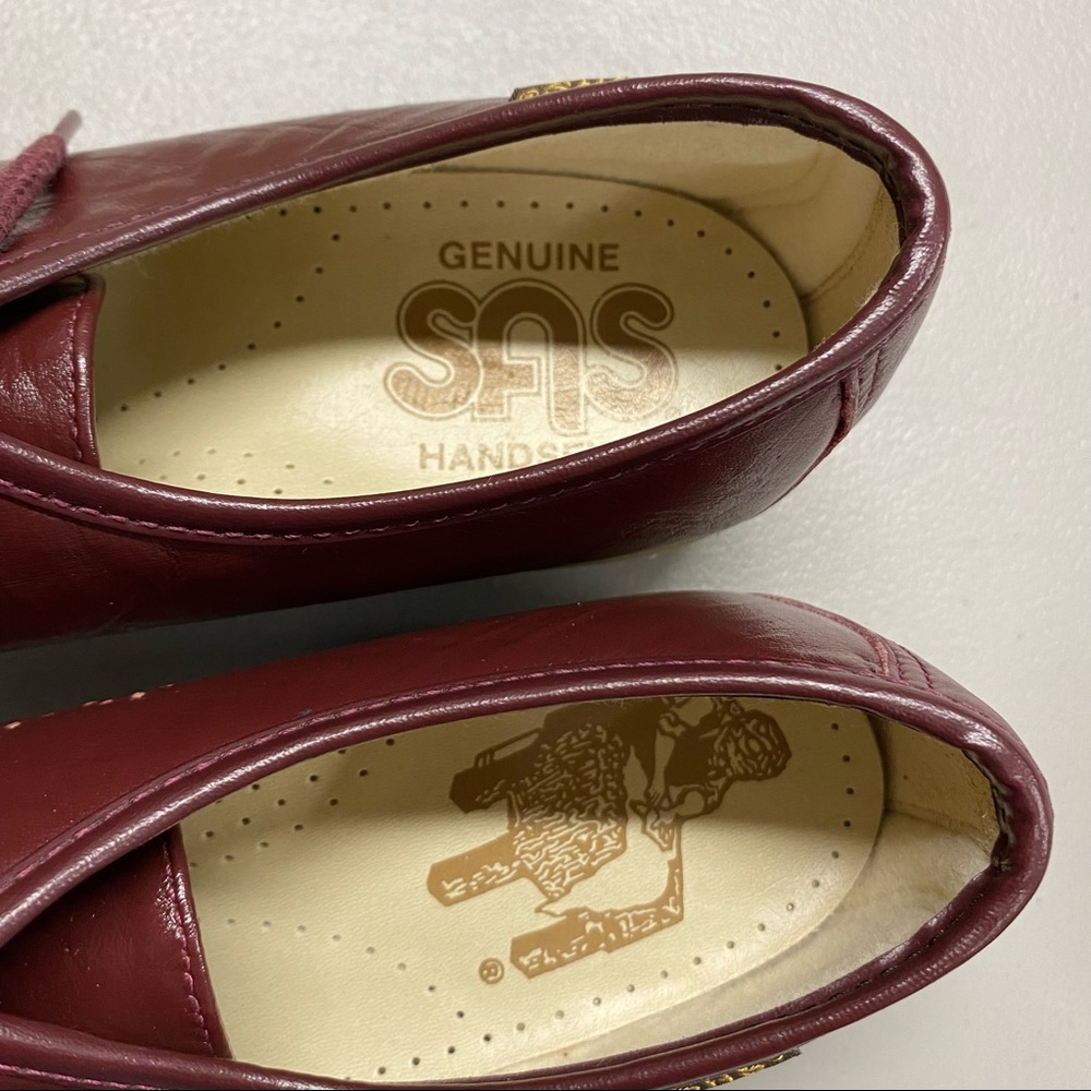 SAS Comfort Shoe Handsewn Made in USA Vintage Red - Picture 7 of 7
